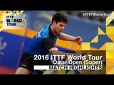 2016 Qatar Open Highlights: Ma Long vs Dimitrij Ovtcharov (1/2)