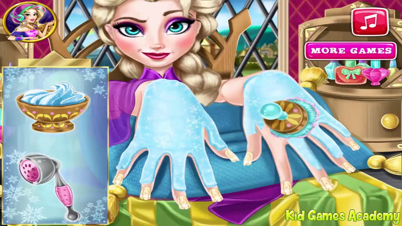 Frozen Elsa Games for Girls - Ice Queen Nails Spa