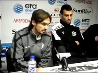 22η Πιερικός-ΑΕΛ 2-1 2011-12 Παναγιώτης Κατσιαρός δηλώσεις