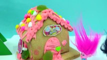 DIY Poppy   Branch Trolls Rainbow Candy Christmas Gingerbread House  Kit - Cookieswirlc Video-DieGQo