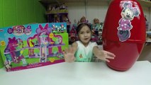 Big Egg Surprise Opening Minnie Mouse Eggs Surprises Toys Kinder Egg Doll House Disney Junior Video-bDC6wB