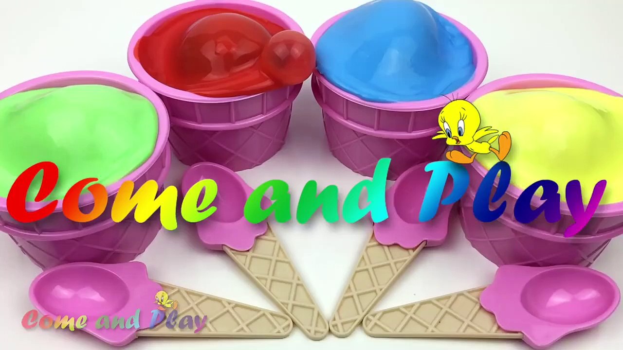 Ice Cream Clay Slime Surprise Eggs Disney Finding Dory Disney Frozen Trolls Pokemon Toys Fun Kids-Nebj7