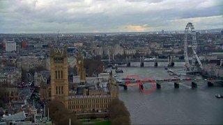 Video emerges showing moment of London attack, pedestrian jumps off bridge