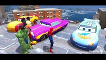 ★ Hulk Smash Cars ★ Spiderman ★ Lightning McQueen Colors Disney Cars Smash Party   Nursery