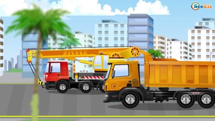 The Truck Tow Truck DUMP TRUCK Cars Vehicle for kids in the City | Cars & Truck cartoon for children