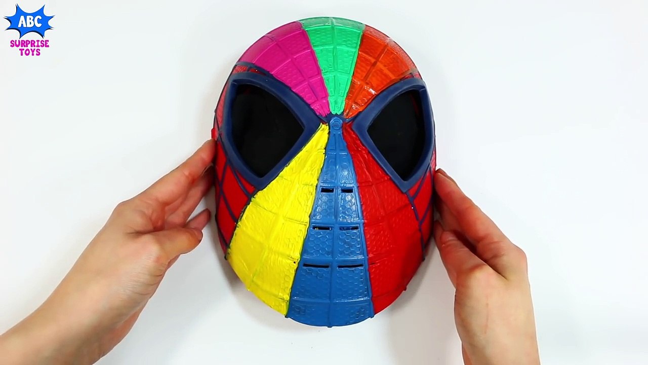 Learn Colors for Toddlers Spiderman Face Painting Finger Family Song _ Spider-Man Mask Body Painting