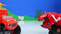 DINOTRUX Toys Ty RUX (Dinosaurs & Trucks) Gets Help from BLAZE AND THE MONSTER MACHINES Toypals.tv-zeDzIt