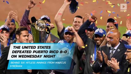 US dominates Puerto Rico for first World Baseball Classic title