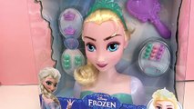 (JOUET) Reine Des Neiges Elsa Tête à coiffer Disney Frozen IMC Toys - Démo Jouets