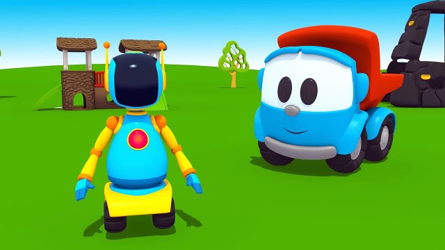 Мультики про машинки: ГРУЗОВИЧОК ЛЁВА Все серии подряд. Лёва Малыш. 3D конструктор - Машин