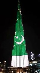 People Chanting Go Nawaz Go at Burj Khalifa Flag Light Up