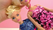Barbie VERGELIJKING | Twee Fashionista Barbies met curves vs. normale Barbie | Speel met m