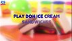 Play Doh Rainbow Ice Cream Sandwich Surprise Toys with Disney Frozen Minions Surprises for Kids