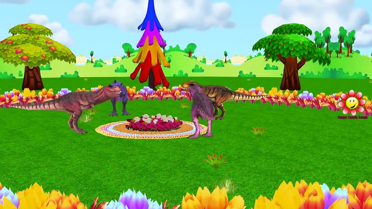 Dinosaurs Vs Colours Lion Finger Family Kids Songs | Gorilla Godzilla Finger Family Nurser