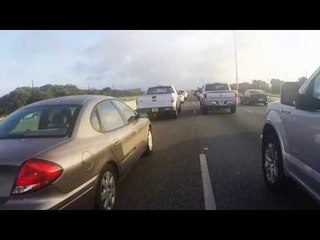 Motorbike Skips Past Several Cars in Crazy Time-Lapse