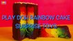 Play Doh Rainbow Cake Surprise _ Spiderman, Frozen, Angry Birds & Shopkins Surprises _ ABC Unboxing