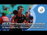 2016 ITTF-Oceania Championships - Day 4