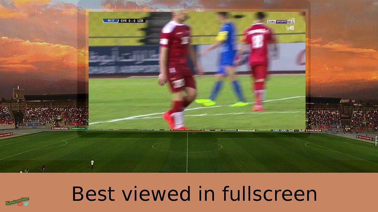 ★ SYRIA 1-0 UZBEKISTAN ★ 2018 FIFA World Cup Qualifiers - Goal ★