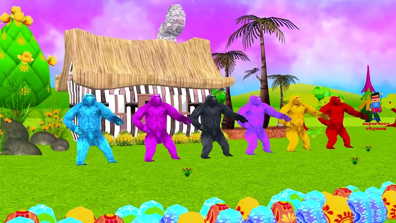 Colors Animals Finger Family Collection | Lion Gorilla Tiger Dinosaurs Finger Family Rhyme