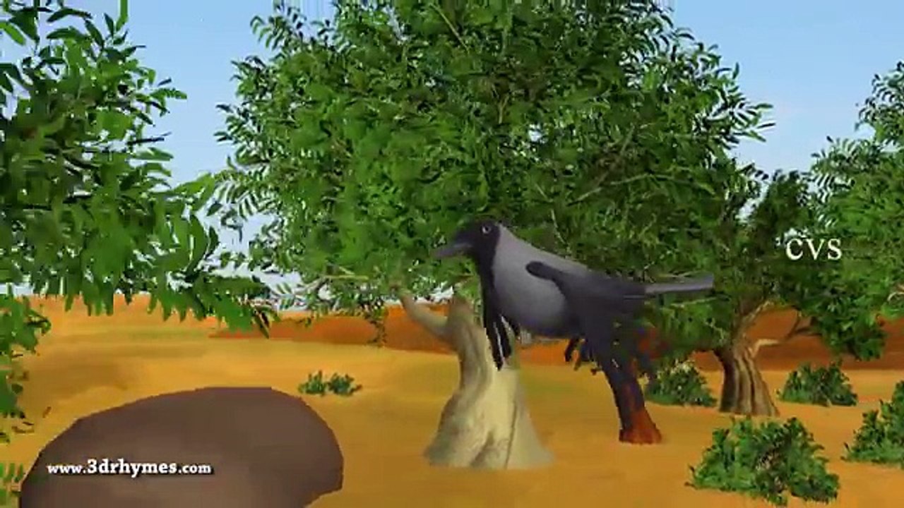 Ek Kauwa Pyaasa tha Poem - 3D Animation Hindi Nursery Rhymes for Children with L