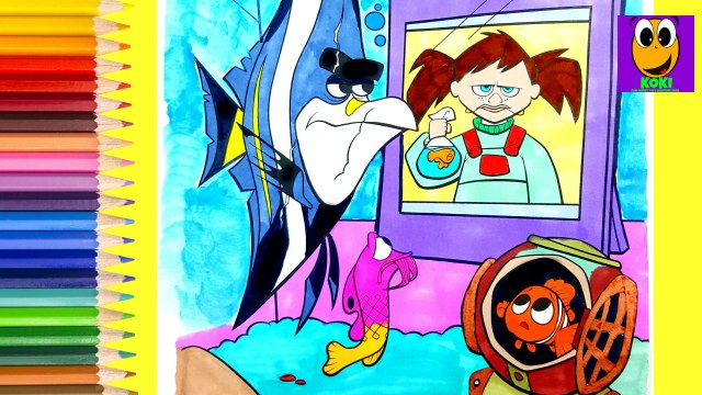 Coloring Nemo Darla Finding Nemo Coloring Pages for kids