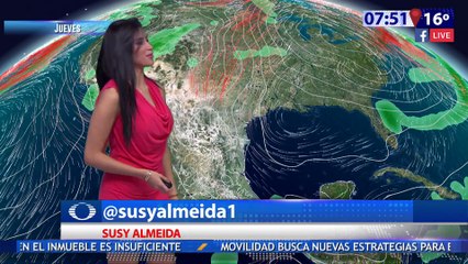 Susana Almeida Pronostico del Tiempo 23 de Marzo de 2017