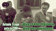 #Ayotzinapa. Antonio Tizapa en la CIDH, en representación de los padres de los #43