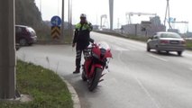 Virajı Alamayan Motosiklet Devrildi: 1 Yaralı