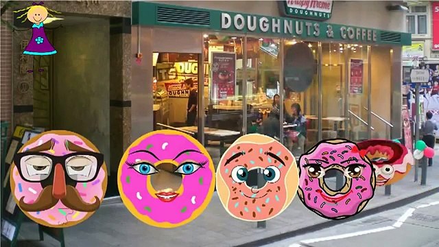The Finger Family Doughnuts Family Nursery Rhyme | Donuts Finger Family Songs 3D