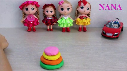Đất nặn làm bánh kem dat nan Play doh ❤ Đồ chơi cho bé Chị Nana làm bánh sinh nhật