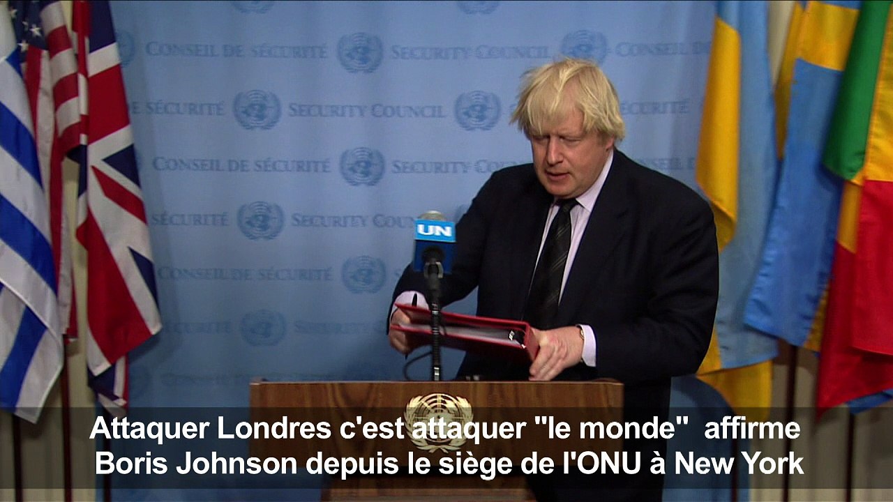 Attaquer Londres c'est attaquer "le monde" dit Boris Johnson)