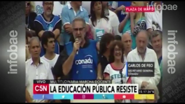 Marcha docente: No queremos que al Gobierno le vaya bien, queremos que le vaya mal