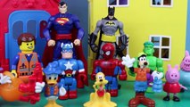 Mickey Mouse with Peppa Pig and Batman with Duplo Lego Spiderman at the Peter Rabbit Treeh