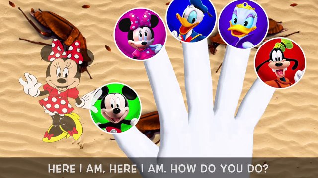 Mickey Mouse Gross Feet Bugs House Surprise Finger Family Song!