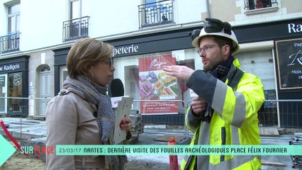 Sur Place aux fouilles place Félix Fournier à Nantes (1/2)