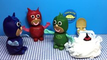 Peppa Pig Halloween PJ Masks Costumes and Spiderman Play Doh Surprise Toys - Learn Colors