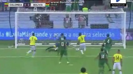 Carlos Lampe Injured - Colombia vs Bolivia - 23.03.2017
