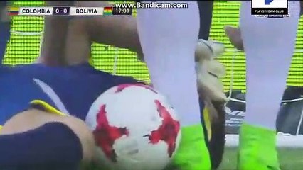 Carlos Lampe Injured - Colombia vs Bolivia - 23.03.2017