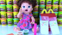 Baby Alive EATS REAL McDonlads Happy Meal Burger Fries   Open Prize Toy