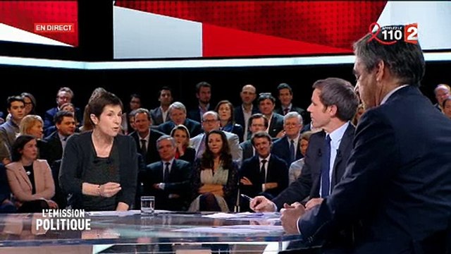 Le débat entre François Fillon et Christine Angot dérape - Le public invective l'écrivaine - Pujadas hausse le ton