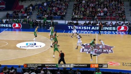 Η no-look πάσα του Καλάθη για το εντυπωσιακό κάρφωμα του Φελντέιν - Μπασκόνια Παναθηναϊκός  – 23.03.2017