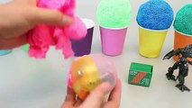 Surprise Eggs Ice Cream Colors Glitter Play Doh Orbeez Disney Cars, Thomas Toys