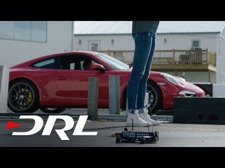 Drone Racing League | Drag Race - DRL Racer 1 vs Porsche 911 | DRL