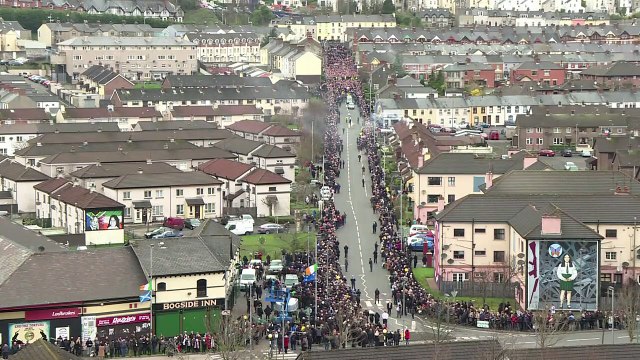 GB: funérailles de Martin McGuinness dans sa ville de Derry
