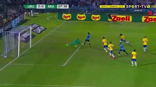 1-0 Edinson Cavani Goal (Pen.) - Uruguay 1-0 Brazil 23.03.2017