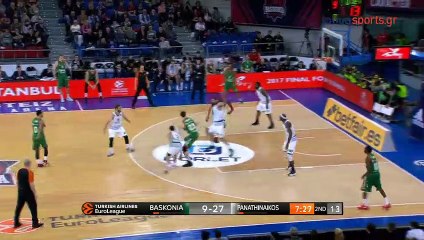 Baskonia 63-72 Panathinaikos – Full Highlights – 23.03.2017