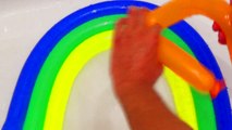 Rainbow Wet water Balloons - Learn colours Finger Nursery Balloon family Compilation