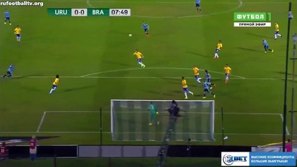 هدف كفانى من ركلة جزاء ضد البرازيل 24-3-2017