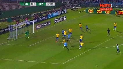 Gol Cavani Penalty Uruguay 1-0 Brasil Goal HD - 24.03.2017