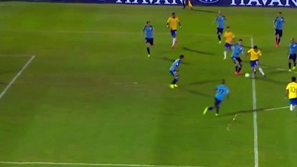 Paulinho second Goal - Uruguay 1 - 2 Brazil  24.03.2017 (HD)